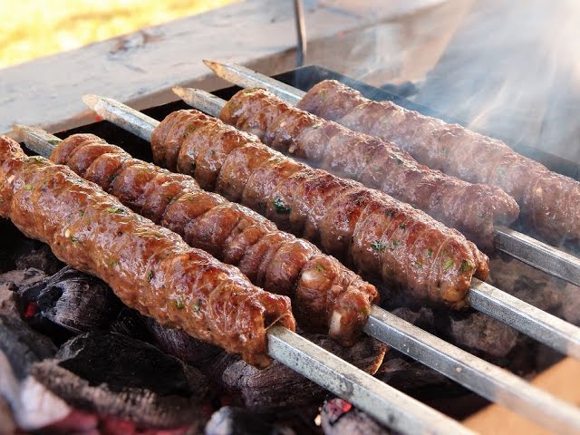 Beef dhaga kabab