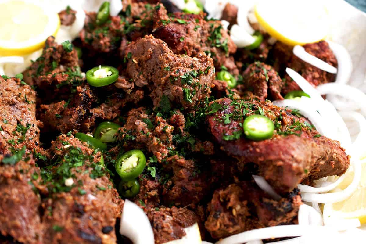 Beef kabab fry full